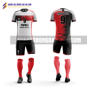 Quần áo bóng đá thiết kế màu đỏ đen đẹp tại Hà Nội