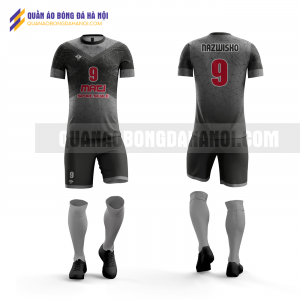 Quần áo bóng đá màu đen thiết kế đại học thương mại QABD34