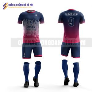Quần áo bóng đá màu hồng thiết kế trường đại học bách khoa QABD46