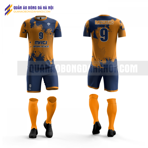 Quần áo bóng đá màu tím than thiết kế trường đại học thành đô QABD44