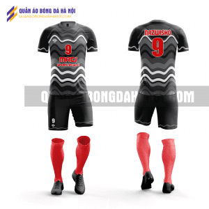 Quần áo bóng đá thiết kế màu đen đẹp tại quận cầu giấy QABD4