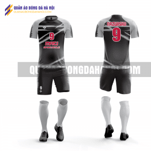Quần áo bóng đá thiết kế màu đen đẹp tại quận hà đông QABD6