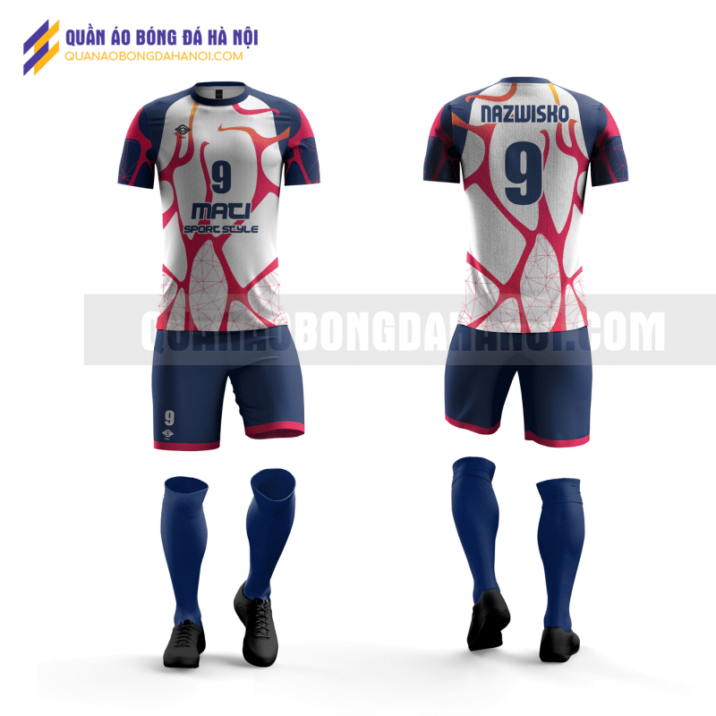 Quần áo bóng đá thiết kế màu tím than tại huyện thanh oai QABD28