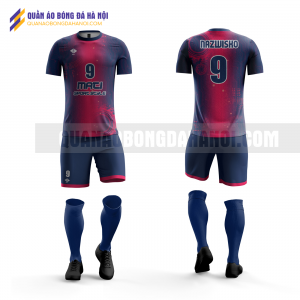 Quần áo bóng đá thiết kế màu tím than tại huyện ứng hòa QABD31