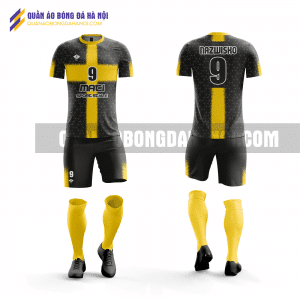 Quần áo bóng đá thiết kế màu vàng đen đẹp tại quận long biên QABD10