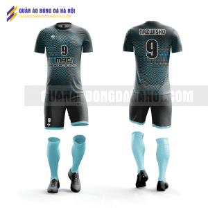 Quần áo bóng đá thiết kế màu xanh đen đẹp tại huyện chương mĩ QABD16