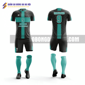 Quần áo bóng đá thiết kế màu xanh đen đẹp tại quận long biên QABD10