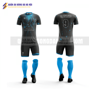 Quần áo bóng đá thiết kế màu xanh đen tại huyện phú xuyên QABD23