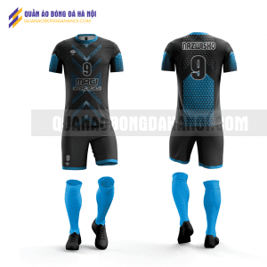 Quần áo bóng đá thiết kế màu xanh đen tại huyện phúc thọ QABD24