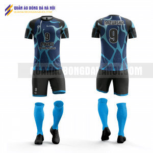 Quần áo bóng đá thiết kế màu xanh dương đen tại huyện thanh oai QABD28