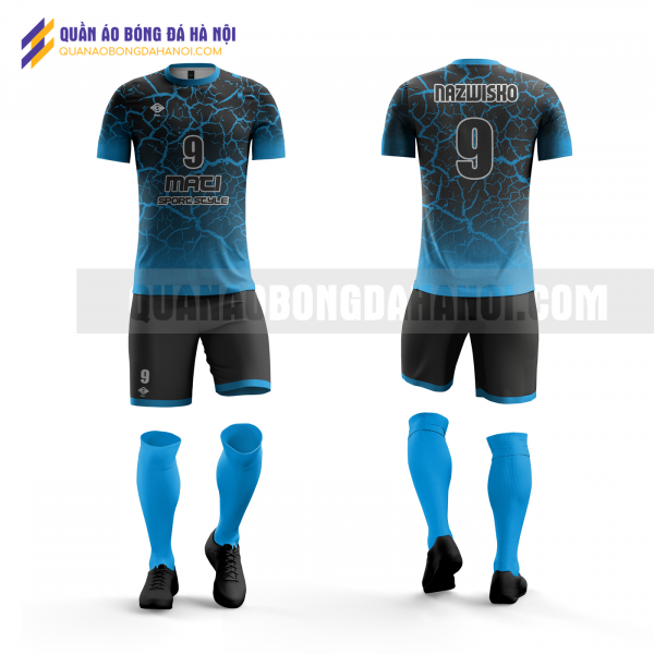 Quần áo bóng đá thiết kế màu xanh lá đen tại huyện thường tín QABD30