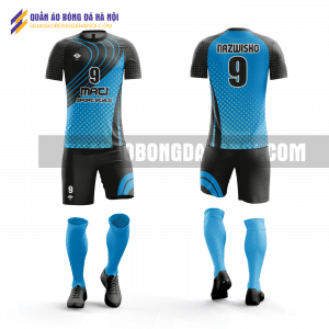 Quần áo bóng đá thiết kế màu xanh dương đẹp tại quận hoàng mai QABD9