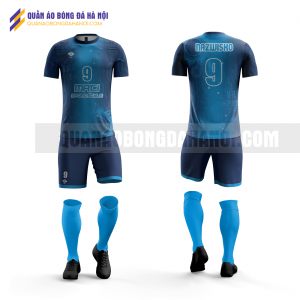 Quần áo bóng đá thiết kế màu xanh dương tại huyện ứng hòa QABD31