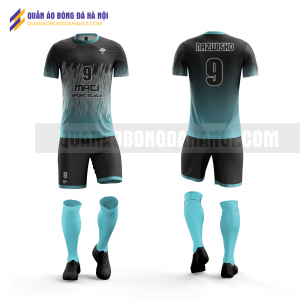 Quần áo bóng đá xanh đen thiết kế trường đại học đại nam QABD45