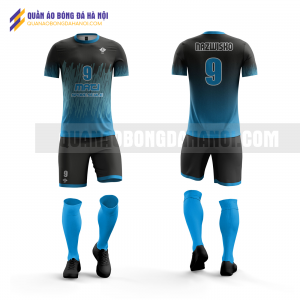 Quần áo bóng đá xanh dương thiết kế trường đại học đại nam QABD45